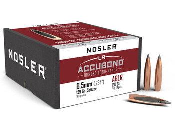Nosler 58943 AccuBond Long Range 6.5Creedmoor 129gr Spitzer Point 100/Box