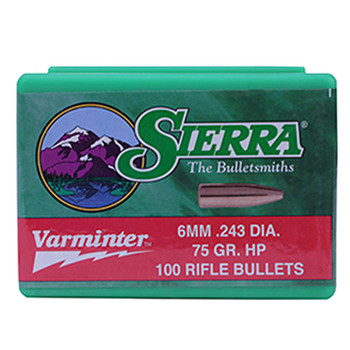 Sierra 1540 ProHunter  6mm .243 100 gr Spitzer 100 Per Box UPC: 092763015407
