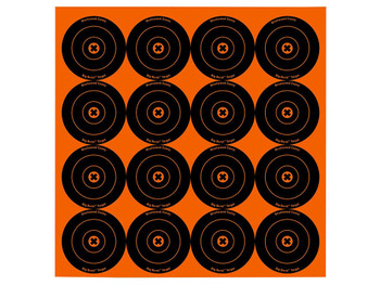 Birchwood Casey 36348 Big Burst Revealing Target Self-Adhesive Paper Black/Orange 3" Bullseye 48 Pack