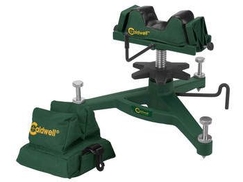 Caldwell 383640 Rock Front Shooting Rest Padded Rear Filled Canvas Bag Combo Grn