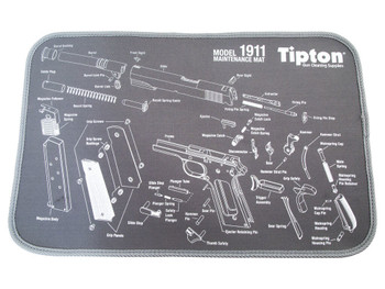 Tipton 558680 Maintenance Mat Black/Gray Neoprene Top w/Rubber Back 11"x17" 1911 Parts Diagram