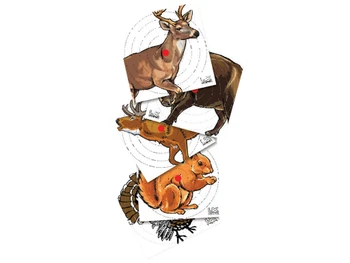 Umarex 2218076 Paper Targets Animals, Hanging Heavy Paper, Air Rifle Multi-Color 100