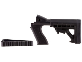 Archangel AA50088 Tactical Pistol Grip Stock Black Synthetic 6 Position with Shell Holder for 12 Gauge Mossberg 500, 590; Maverick 88
