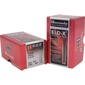 Hornady 2826 ELDX  7mm .284 150 gr Extremely Low Drag eXpanding 100 Per Box 15 Case UPC: 090255228267