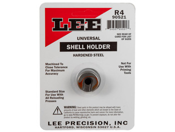 Lee Precision 90521 Shell Holder Universal Size #4R Steel Capacity 1 Casing Works With Standard Reloading Press Includes Shell Holder