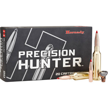 Hornady Precision Hunter Hyper Velocity Centerfire Ammunition, 257 Weatherby Mag, ELD-X, 110 Grain - 20 Cartridge Box ( 20 / 1 )