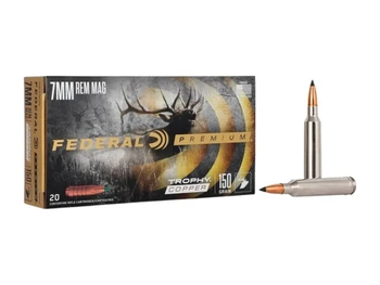 Federal P7RTC3 Premium 7mmRemMag 150gr Trophy Copper 20 Per Box/10 Case