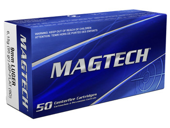 Magtech 9D Range/Training 9mmLuger 95gr Jacketed Soft Point Flat 50 Per Box/20 Case