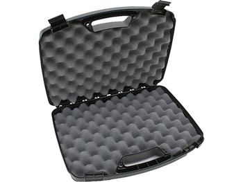 MTM Case-Gard 80940 Double Handgun Case Black Polypropylene Holds 2 Handguns w/ up to 8' Barrels