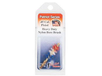 Pro-Shot PSP45 Patriot Series Bore Brush .45 Cal Pistol #8-32 Thread Nylon Bristles Brass Core