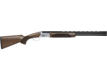 CZ-USA 06469 Redhead Premier Reduced Length 20 Gauge Compact 3" 2rd 24" Gloss Black Chrome Barrel, Silver Satin Chrome Metal Finish, Turkish Walnut Stock Includes 5 Chokes