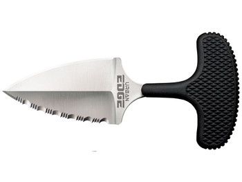 Cold Steel CS43XLS Urban Edge 2.50" Fixed Part Serrated Stone Washed Japanese AUS-8A SS Blade/Black Textured Kray-Ex Handle