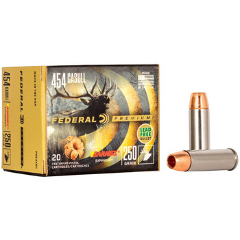 Federal Barnes Expander Hyper Velocity Centerfire Ammunition, 454 Casull, Barnes Expander BRX, 250 Grain - 20 Cartridge Box ( 20 / 1 )