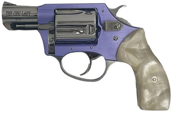 Charter Arms 53849 Undercover Lite Chic Lady Small 38 Special 5 Shot 2 High Polished Stainless Steel Barrel  Cylinder Lavender Aluminum Frame Pearl Grip Exposed Hammer UPC: 678958538496