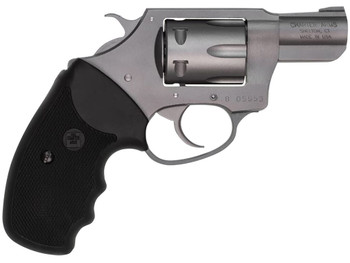 Charter Arms 72224 Pathfinder Small 22 LR, 8 Shot 2" Stainless Steel Barrel & Cylinder, Anodized Aluminum Frame w/Black Finger Grooved Rubber Grip, Exposed Hammer