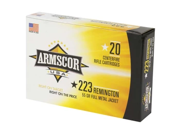 Armscor FAC2231N USA 223Rem 55gr Full Metal Jacket 20 Per Box/50 Case
