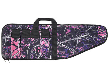 Bulldog MDG1043 Extreme Tactical 43" Muddy Girl Camo Water-Resistant Nylon Camo, Black Trim, Tricot Lining, 4 External Velcro Magazine Pouches