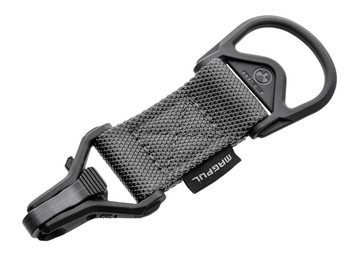 Magpul MAG516-GRY MS1/MS3 Sling Adapter made of Steel with Stealth Gray Melonite Finish, Polymer Hardware, Nylon 1.25" Webbing & Two to One-Point Design for AR-15, M4 & M16