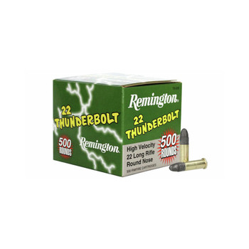 Remington Ammo .22LR Thunderbolt LRN 40gr 1255 Fps BOX500 UPC: 047700481906