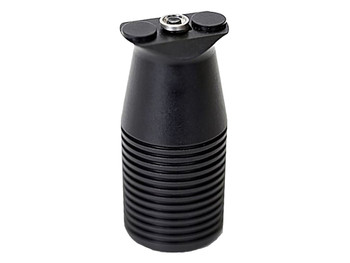 Ergo 4231BK Mini Max Vertical Forward Grip Black Ribbed Anodized Aluminum, KeyMod Mount