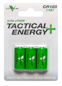 VIRIDIAN CR123A LITH BATTERY 3PK UPC: 804879296706