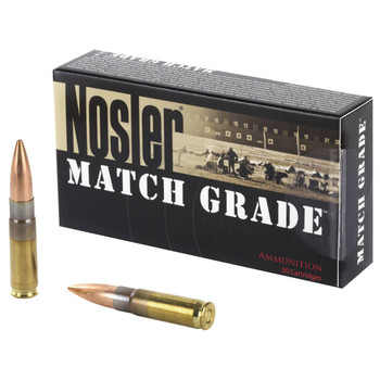 Nosler Match Grade Subsonic Centerfire Ammunition, 300 Blackout, Custom Competition Hollow Point Boat Tail, 220 Grain - 20 Cartridge Box ( 20 / 1 )