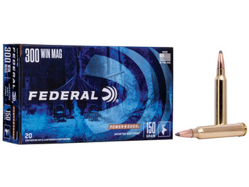 Federal 300WGS Power-Shok 300WinMag 150gr Jacketed Soft Point 20 Per Box/10 Case