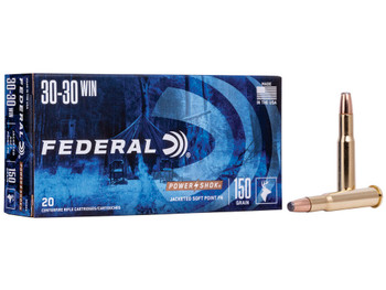 Federal 3030A Power-Shok 30-30Win 150gr Jacketed Soft Point 20 Per Box/10 Case