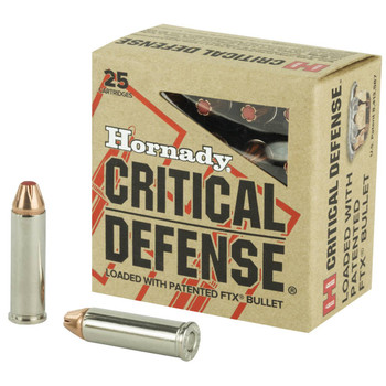 Hornady Critical Defense Standard Velocity Centerfire Ammunition, 32 H&R Mag, Flex Tip eXpanding, 80 Grain - 25 Cartridge Box ( 25 / 1 )