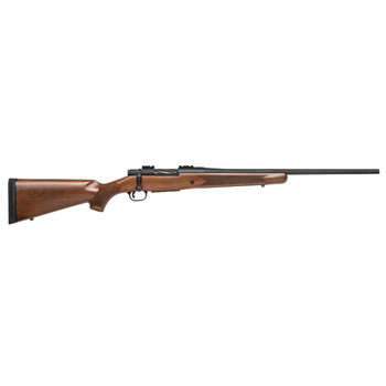 Mossberg 28026 Patriot  6.5 Creedmoor 51 22 Fluted Barrel wRecessed Match Crown Matte Blued Metal Finish SpiralFluted Bolt Walnut Stock Drop Box Magazine Adjustable LBA Trigger UPC: 015813280266