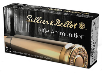 Sellier & Bellot Rifle Hyper Velocity Centerfire Ammunition, 22 Hornet, Soft Point, 45 Grain - 20 Cartridge Box ( 20 / 1 )