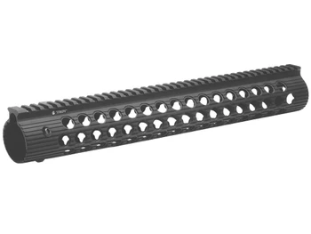 Troy Ind STRXAL115BT01 Alpha Rail Black Anodized Aluminum AR-15/M16 15" Long