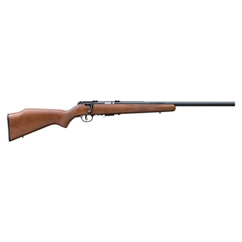 Savage Arms 96701 93R17 GV 17 HMR Caliber with 51 Capacity 21 Heavy Barrel Matte Blued Metal Finish Satin Hardwood Stock  AccuTrigger Right Hand Full Size UPC: 062654967016