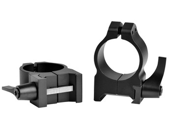 Warne 201LM Vertical Rings Maxima Matte Black 1" Medium Quick Detach 0 MOA