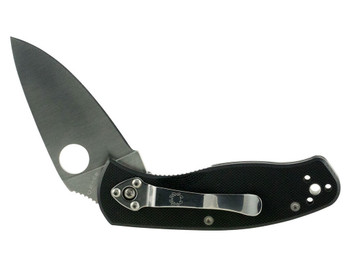 Spyderco C136GP Persistence 2.77" Folding Drop Point Plain 8Cr13MoV SS Blade Black G10 Handle Includes Pocket Clip
