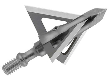 Muzzy 290 Trocar Broadhead 3-Blade Trocar Tip Solid Stainless Steel Ferrule Blades 100 gr/3 Per Pack