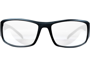 M&P Accessories 110168 Thunderbolt Shooting Glasses Full Size Clear Mirror Lens Black Frame