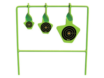 SME SMEST22 Spinning Target Rimfire Pistol/Rifle Steel Black/Green Bullseye Illustration Impact Enhancement Motion