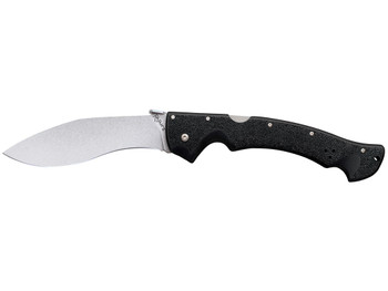 Cold Steel CS-62JL Rajah II 6" Folding Plain Stone Washed Japanese AUS-10A SS Blade/ Black Griv-Ex Handle