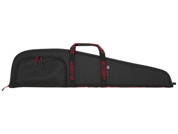 Ruger 27140 Rifle Case 40" Black Endura w/ Red Ruger Logo Accessory Pocket & Foam Padding