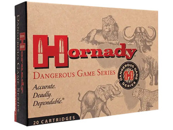 Hornady 82322 Dangerous Game 375H&HMag 300gr Dangerous Game Solid 20 Per Box/6 Case