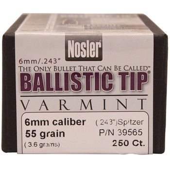 6mm  55gr Ballistic Tip (250 ct), UPC : 054041395656 UPC: 054041395656