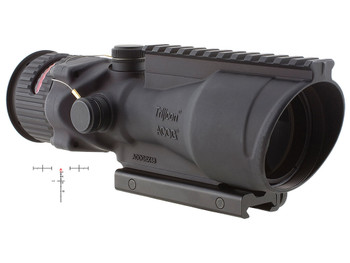 Trijicon 100002 ACOG Black Hardcoat Anodized 6x 48mm Illuminated Red Chevron .308/7.62 Reticle