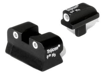 Trijicon 600145 Bright  Tough Night Sights Colt Government  Black  Green Tritium White Outline Front Sight Green Tritium White Outline Rear Sight UPC: 719307200036