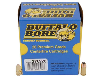 Buffalo Bore Ammunition 27C20 Personal Defense Strictly Business 380ACP +P 90gr Jacketed Hollow Point 20 Per Box/12 Case