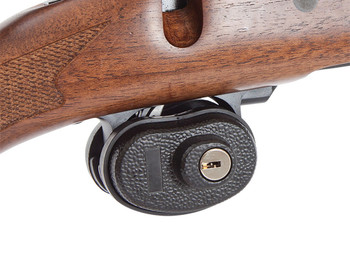 Allen 15415 Trigger Lock Open With Key Black Steel Firearm Fit- Handgun/Rifle/Shotgun