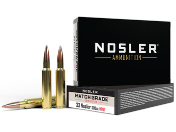 Nosler 60031 Match Grade 33Nosler 300gr Custom Competition Hollow Point Boat Tail 20 Per Box/10 Case