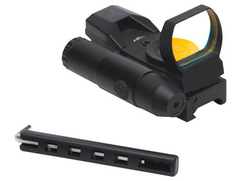 Firefield FF26023 Impact Duo Reflex Sight Matte Black 1 x 31 mm x 22 mm 3 MOA/5 MOA Red Dot Multi Reticle Red Laser