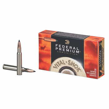 Federal Vital-Shok Hyper Velocity Centerfire Ammunition, 30-06 Springfield, Trophy Bonded Tip (TBT), 200 Grain - 20 Cartridge Box ( 20 / 1 )