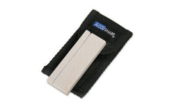 AccuSharp 024C Pocket Stone  Natural Arkansas Stone Sharpener White Includes Belt Carry Pouch UPC: 015896000249